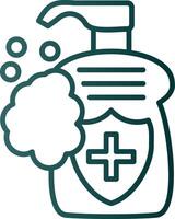 Soap Line Gradient Icon vector