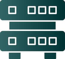 Data Quality Glyph Gradient Icon vector