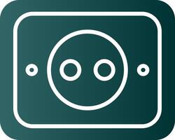 Socket Glyph Gradient Icon vector