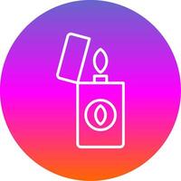 Lighter Line Gradient Circle Icon vector