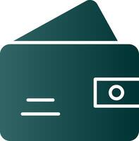 Wallet Glyph Gradient Icon vector