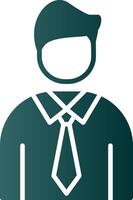 Employee Glyph Gradient Icon vector