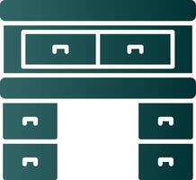 Bureau Glyph Gradient Icon vector