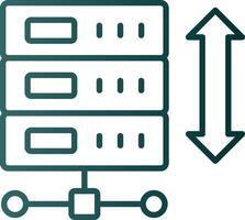 Expand Arrows Line Gradient Icon vector