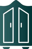 Wardrobe Glyph Gradient Icon vector