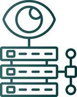 Data Visualization Line Gradient Icon vector