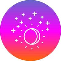 Ultraviolet Line Gradient Circle Icon vector