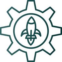 Engineering Line Gradient Icon vector