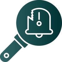 Fault Glyph Gradient Icon vector