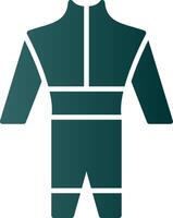 Wetsuit Glyph Gradient Icon vector