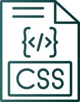 Css Line Gradient Icon vector