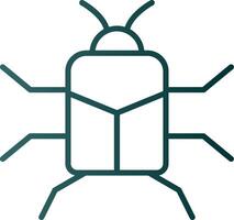 Stag Beetle Line Gradient Icon vector