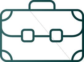 Bag Line Gradient Icon vector