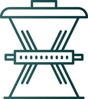 Waste Reduction Line Gradient Icon vector