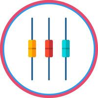 Box Plot Flat Circle Icon vector