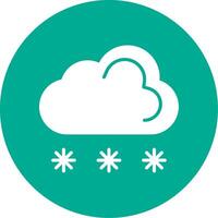 Cloud Computing Multi Color Circle Icon vector