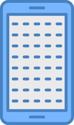 E Learning Line Filled Blue Icon