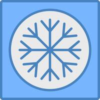 Ac Line Filled Blue Icon vector