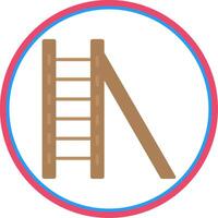 Ladder Flat Circle Icon vector