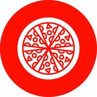 Pizza Multi Color Circle Icon vector