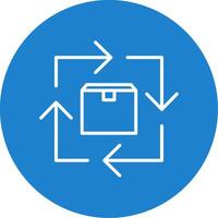 Commodity Turnover Multi Color Circle Icon vector