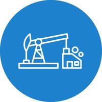 Oil Pump Multi Color Circle Icon vector