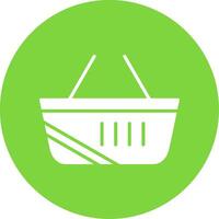 Shopping Basket Multi Color Circle Icon vector