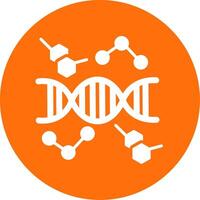 DNA Multi Color Circle Icon vector