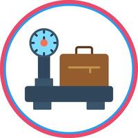 Scales Flat Circle Icon vector