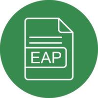 EAP File Format Multi Color Circle Icon vector