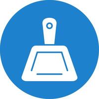 Dustpan Multi Color Circle Icon vector