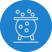 Cauldron Multi Color Circle Icon vector