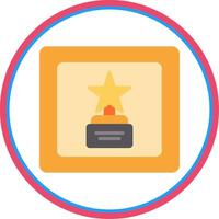 Frame Flat Circle Icon vector