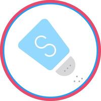 Salt Shaker Flat Circle Icon vector