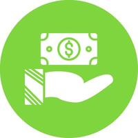 Donate Multi Color Circle Icon vector