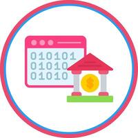 Browser Flat Circle Icon vector