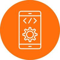 Software Development Multi Color Circle Icon vector
