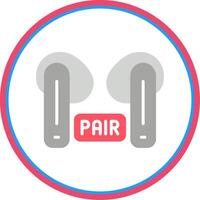 Pairing Flat Circle Icon vector