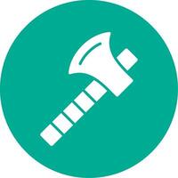 Axe Multi Color Circle Icon vector