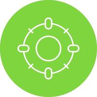 Target Multi Color Circle Icon vector