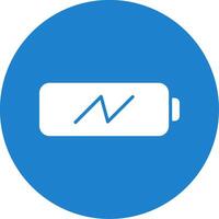 Charging Battery Multi Color Circle Icon vector