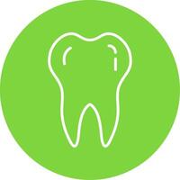 Tooth Multi Color Circle Icon vector