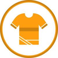 Shirt Flat Circle Icon vector