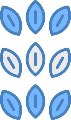 Sesame Line Filled Blue Icon