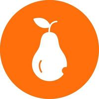 Pear Multi Color Circle Icon vector