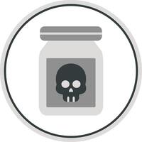 Chemical Flat Circle Icon vector