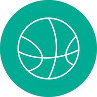 Basketball Multi Color Circle Icon vector