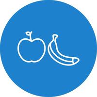 Healthy Eating Multi Color Circle Icon vector