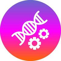 Genetics Glyph Gradient Circle Icon Design vector