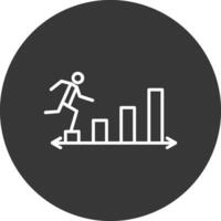 Commerce Career Line Inverted Icon Design vector